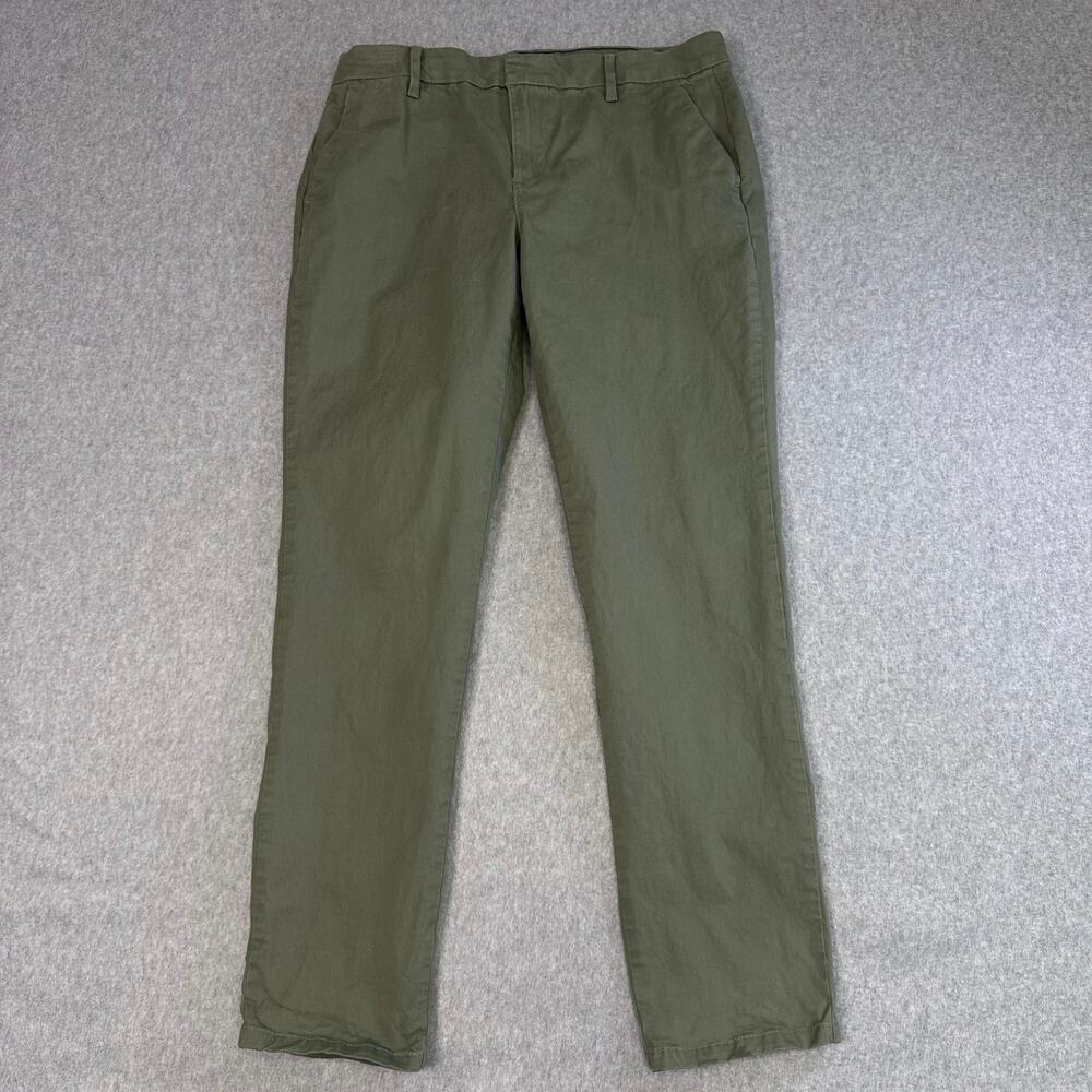 Tommy Hilfiger Dress Pants Men's 8 Olive Green High Rise Trouser TJKPAW006 Work